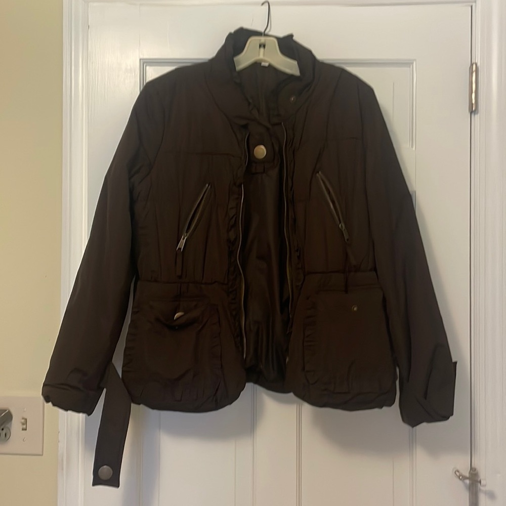 Brown ski jacket